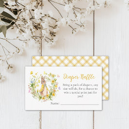 ピーターうさぎ赤ちゃんシャワーおむつラッフルエンクロージャーC エンクロージャーカード