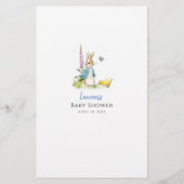 ピーターうさぎ赤ちゃんシャワービンゴゲーム (裏面)