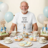 ピーターうさぎ赤ちゃんシャワーホッピーおじいちゃんになる Tシャツ