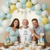 ピーターうさぎ赤ちゃんシャワーホッピーおじいちゃんになる Tシャツ