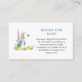 ピーターうさぎ赤ちゃんシャワー予約リクエスト エンクロージャーカード (正面)