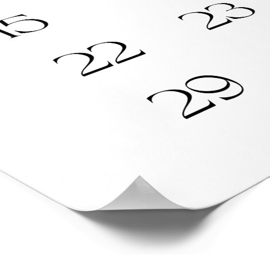 ピーターうさぎ赤ちゃんシャワー誕生予測 ポスター (角)