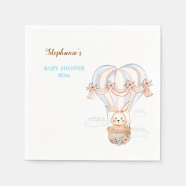 ピーターうさぎ赤ちゃんシャワー食器テンプレート スタンダードカクテルナプキン