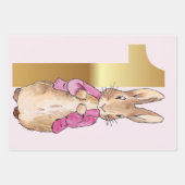 ピーターうさぎ1歳の誕生日 ラッピングペーパーシート (正面2)