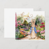 ピーターうさぎ ありがとう サンキューカード (正面/裏面)