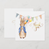 ピーターうさぎ ありがとう サンキューカード (正面/裏面)