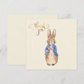 ピーターうさぎ ありがとう サンキューカード (正面/裏面)