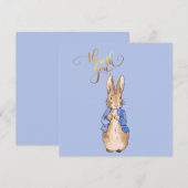 ピーターうさぎ ありがとう サンキューカード (正面/裏面)