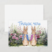 ピーターうさぎ ありがとう サンキューカード (正面/裏面)