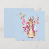 ピーターうさぎ ありがとう サンキューカード (正面/裏面)