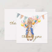 ピーターうさぎ ありがとう サンキューカード (正面/裏面)