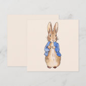 ピーターうさぎ ありがとう サンキューカード (正面/裏面)