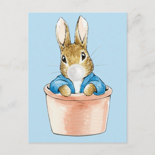 ピーターうさぎ ありがとう ポストカード (正面)