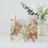 ピーターうさぎ お誕生日おめでとう カード (スタンド正面)