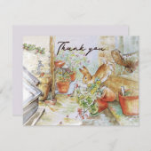 ピーターうさぎ サンキューカード (正面/裏面)