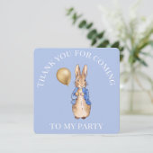ピーターうさぎ  パーティーに来てくれてありがとう サンキューカード (スタンド正面)