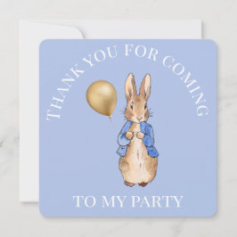 ピーターうさぎ  パーティーに来てくれてありがとう サンキューカード