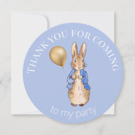 ピーターうさぎ  パーティーに来てくれてありがとう サンキューカード