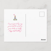 ピーターうさぎ 誕生日 ポストカード (裏面)