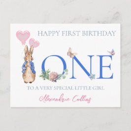 ピーターうさぎ 誕生日 ポストカード