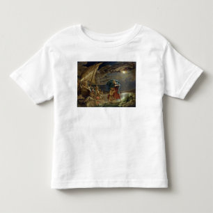 ピーターが水の上を歩く1806年 トドラーTシャツ