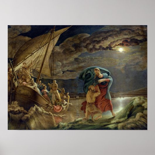 ピーターが水の上を歩く, 1806 ポスター (正面)