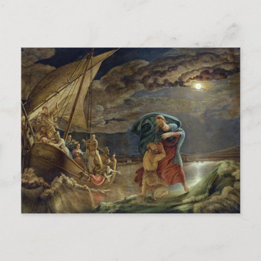 ピーターが水の上を歩く， 1806 ポストカード (正面)