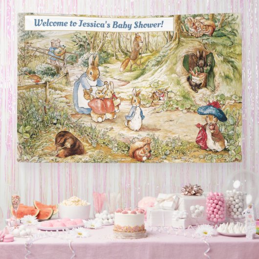 ピーターと森の友だちバナー 横断幕 (パーティー)