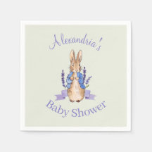 ピーターにウサギの赤ちゃんシャワーをパーソナライズ