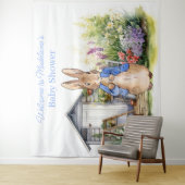 ピーターにウサギの赤ちゃんシャワーをパーソナライズ タペストリー (インサイチュ)