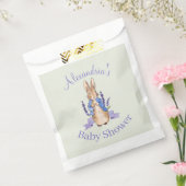 ピーターにウサギの赤ちゃんシャワーをパーソナライズ フェイバーバッグ (封をした状態)