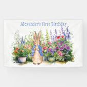 ピーターに庭でウサギを見せよう 横断幕 (横)