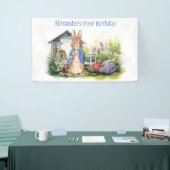 ピーターに庭でウサギを見せよう 横断幕 (トレードショー)