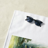 ピーターのうさぎと庭が流れ落ちた ビーチタオル (インサイチュ)