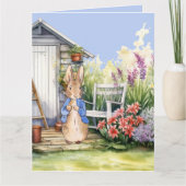 ピーターのウサギが彼の庭で カード (正面)