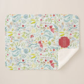 ピーターのウサギの|魅了された水彩画パターン シェルパブランケット (正面(横))