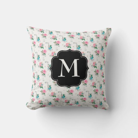 ピーターのウサギは|私を花パターン忘れます クッション (正面)