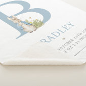 ピーターのウサギ|のパーソナライズな手紙B シェルパブランケット (3/4)