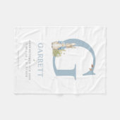 ピーターのウサギ|のパーソナライズな手紙G フリースブランケット (正面(横))