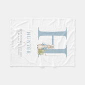 ピーターのウサギ|のパーソナライズな手紙H フリースブランケット (正面(横))