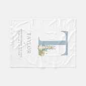 ピーターのウサギ|のパーソナライズな手紙T フリースブランケット (正面(横))