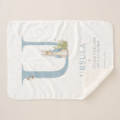 ピーターのウサギ|のパーソナライズな手紙U シェルパブランケット (正面(横))