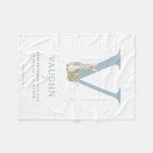 ピーターのウサギ|のパーソナライズな手紙V フリースブランケット (正面(横))