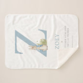 ピーターのウサギ|のパーソナライズな手紙Z シェルパブランケット (正面(横))