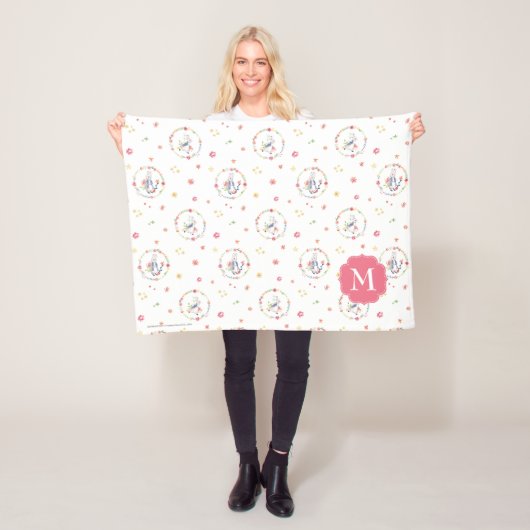 ピーターのウサギ|の花のリースパターン フリースブランケット (インサイチュ)