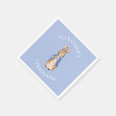 ピーターのパーソナライズうさぎ《キリスト教》洗礼式や命名式 スタンダードカクテルナプキン (角)