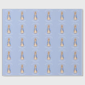 ピーターのパーソナライズうさぎ《キリスト教》洗礼式や命名式 ラッピングペーパー (フラット)