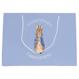 ピーターのパーソナライズうさぎ《キリスト教》洗礼式や命名式 ラージペーパーバッグ