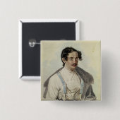 ピーターの刑務所1836年のイヴァンAnnenkovのポートレート 缶バッジ (正面&裏面)