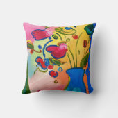 ピーターの最高の刺激を受けたな花の装飾用クッション クッション (裏面)